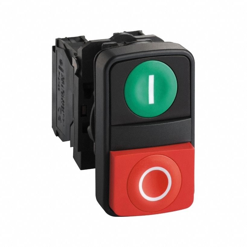 Multihead Operator: 2 Buttons, 22 mm, 1NO/1NC, Non-Metallic