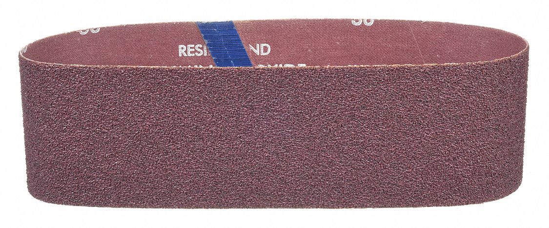 SANDING BELT, 3 IN W X 24 IN L, ALUMINUM OXIDE, 36 GRIT, X WEIGHT COTTON BACKING, R255 METALITE