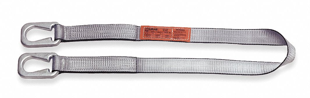WEB SLING, TYPE U, POLYESTER, UNIVERSAL LINK, 1 PLY, 6 FT SLING L, 12 IN EYE L, SILVER