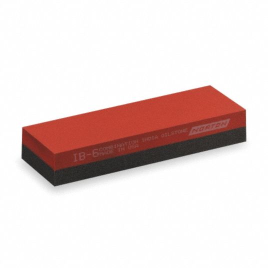 NORTON Combination Grit Sharpening Stone, Aluminum Oxide, Coarse/Fine, 6 in Length 6A436