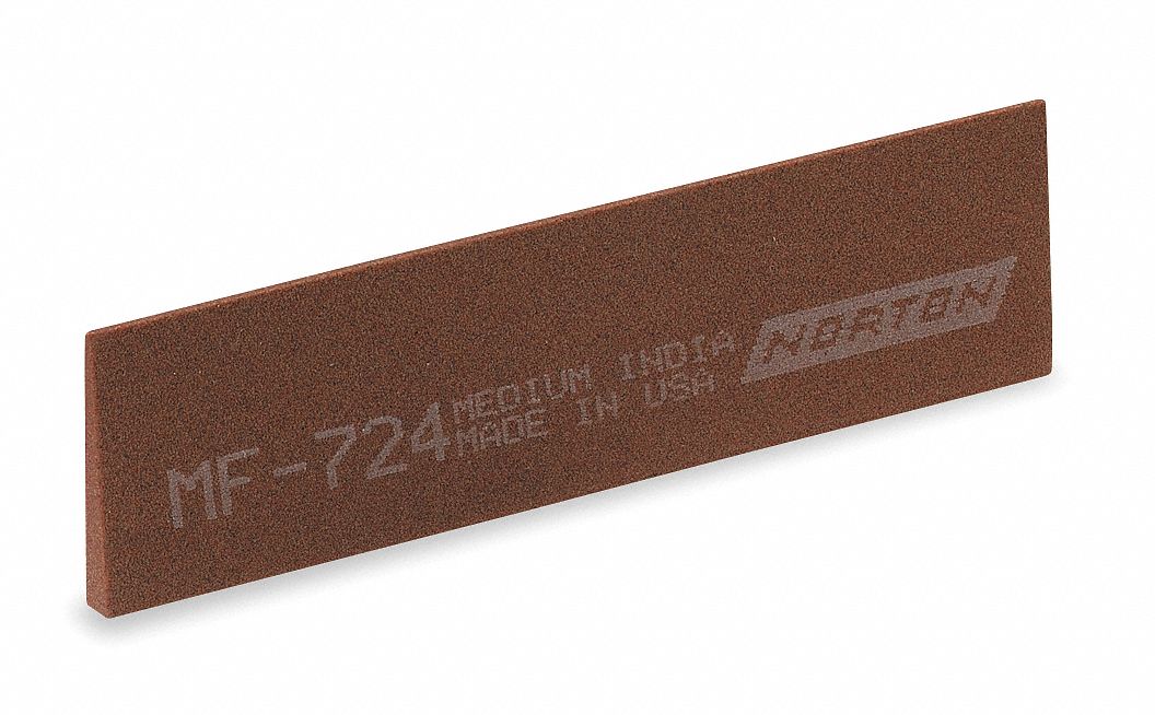 NORTON Knife Blade Sharpening File Medium, Aluminum Oxide, 4 in Lg, 1