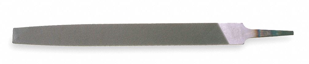 NICHOLSON Machinists File: Rectangular, Smooth Cut, 10 in Lg without ...