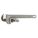 PIPE WRENCH, ALUMINUM, 1 1/2 IN JAW CAPACITY, SERRATED, 10 IN OVERALL L, I-BEAM