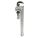 PIPE WRENCH, ALUMINUM, 2 IN JAW CAPACITY, SERRATED, 14 IN OVERALL L, I-BEAM