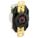 LOCKING RECEPTACLE, L16-20R, 20 A, 480V AC, BLACK, 3 POLES, SCREW TERMINALS