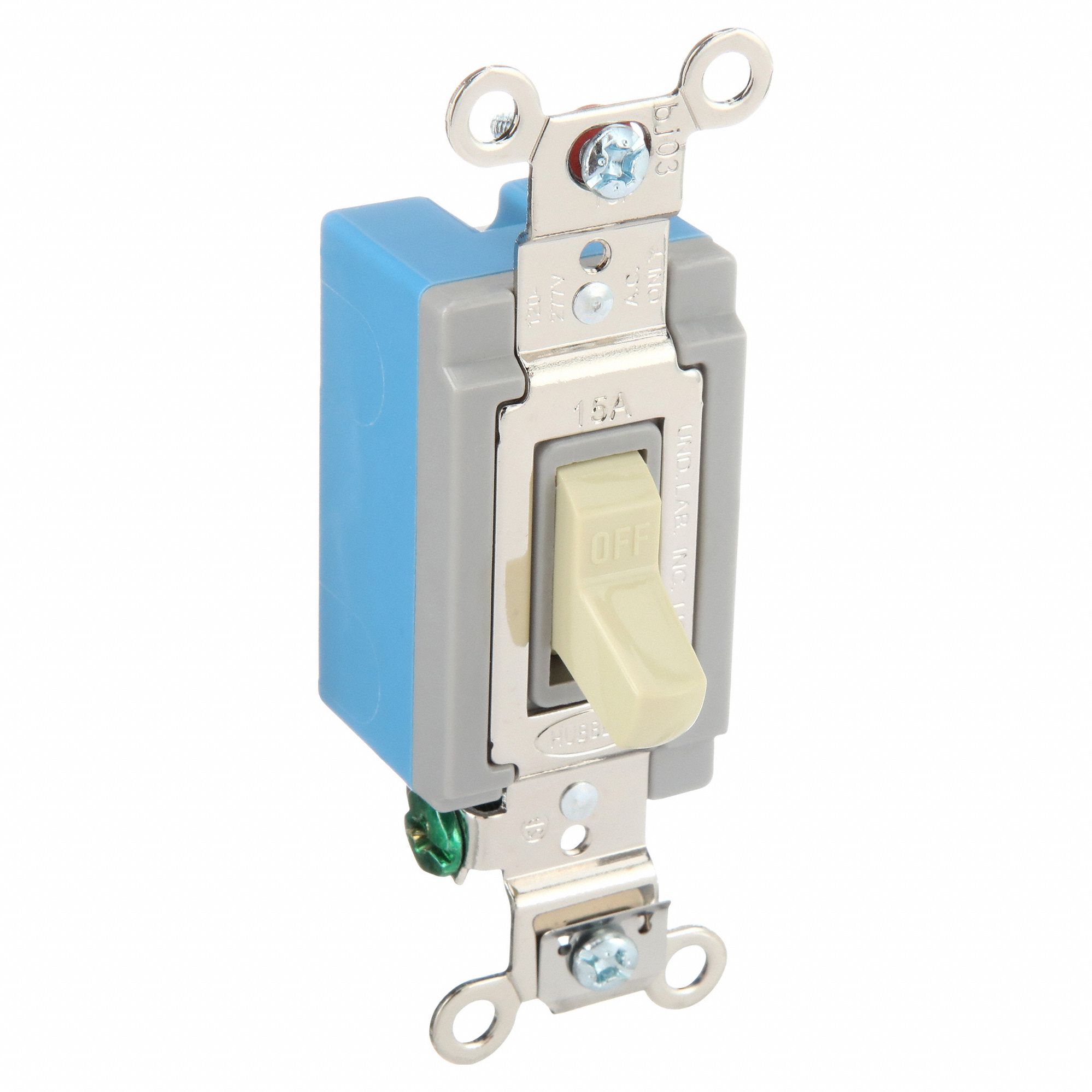 Toggle Switch, Single Pole, Wall Switch 6A699HBL1201I Grainger