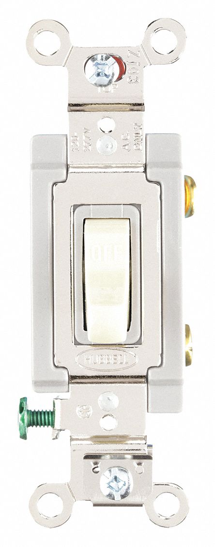Toggle Switch, Single Pole, Wall Switch - 6A699|HBL1201I - Grainger