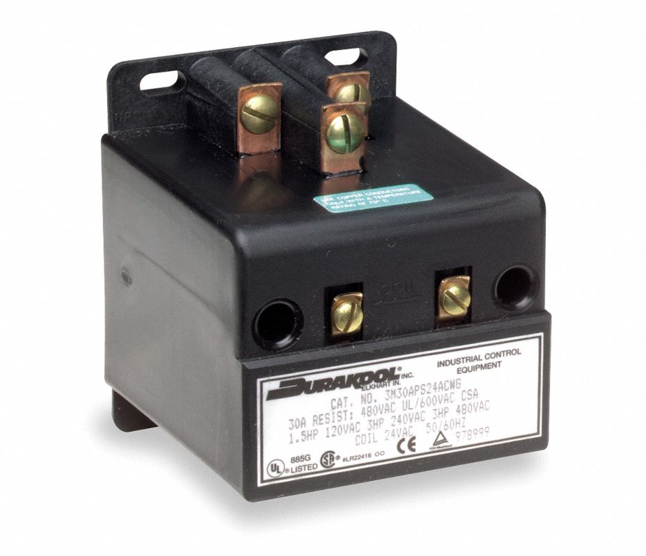 DURAKOOL Contactor de Desplazamiento de Mercurio Forma 3PST, 120VCA, 3 ...