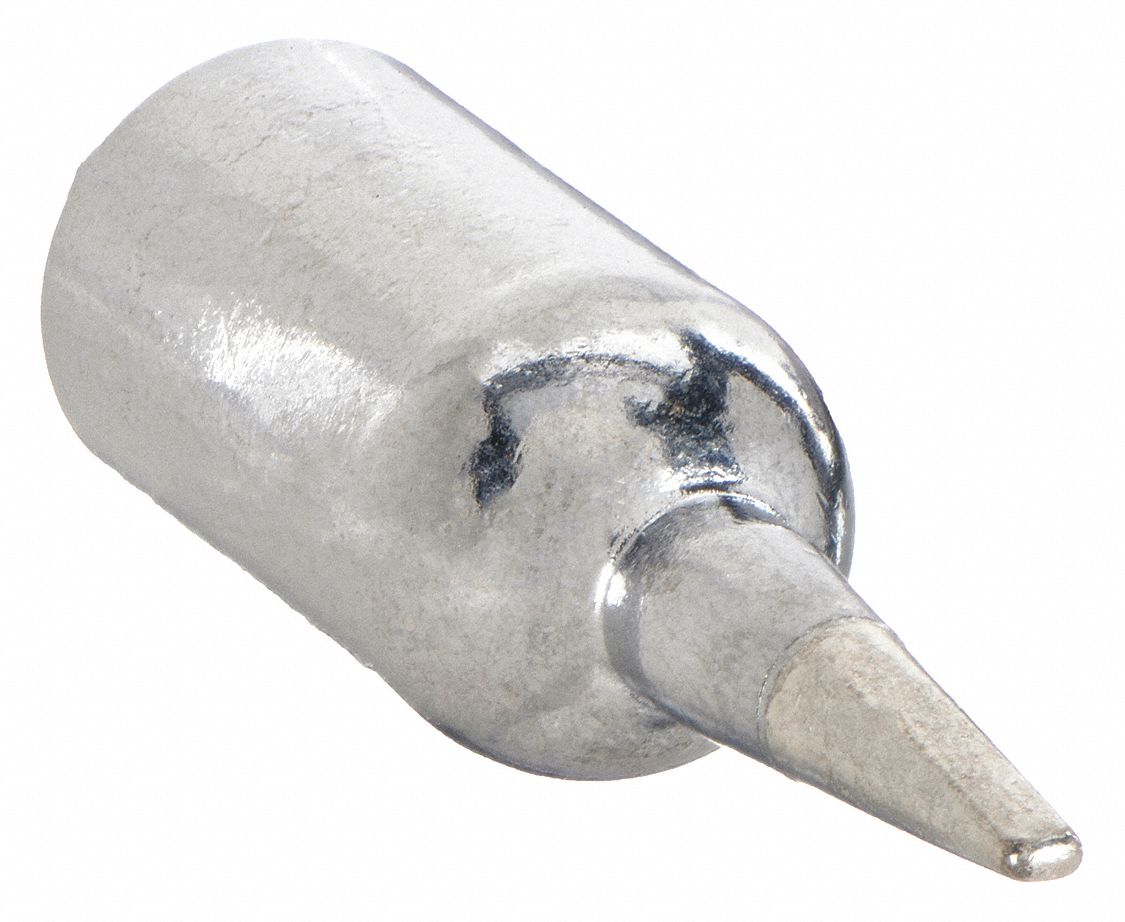 Soldering Tip: PL Series, Conical, 1.27 mm W, 11.43 mm Lg