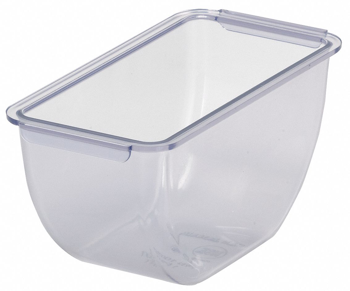 Condiment Tray Insert: 1.5 pt Capacity, 2 3/4 in Overall Ht, 4 1/8 in Overall Wd, Blue