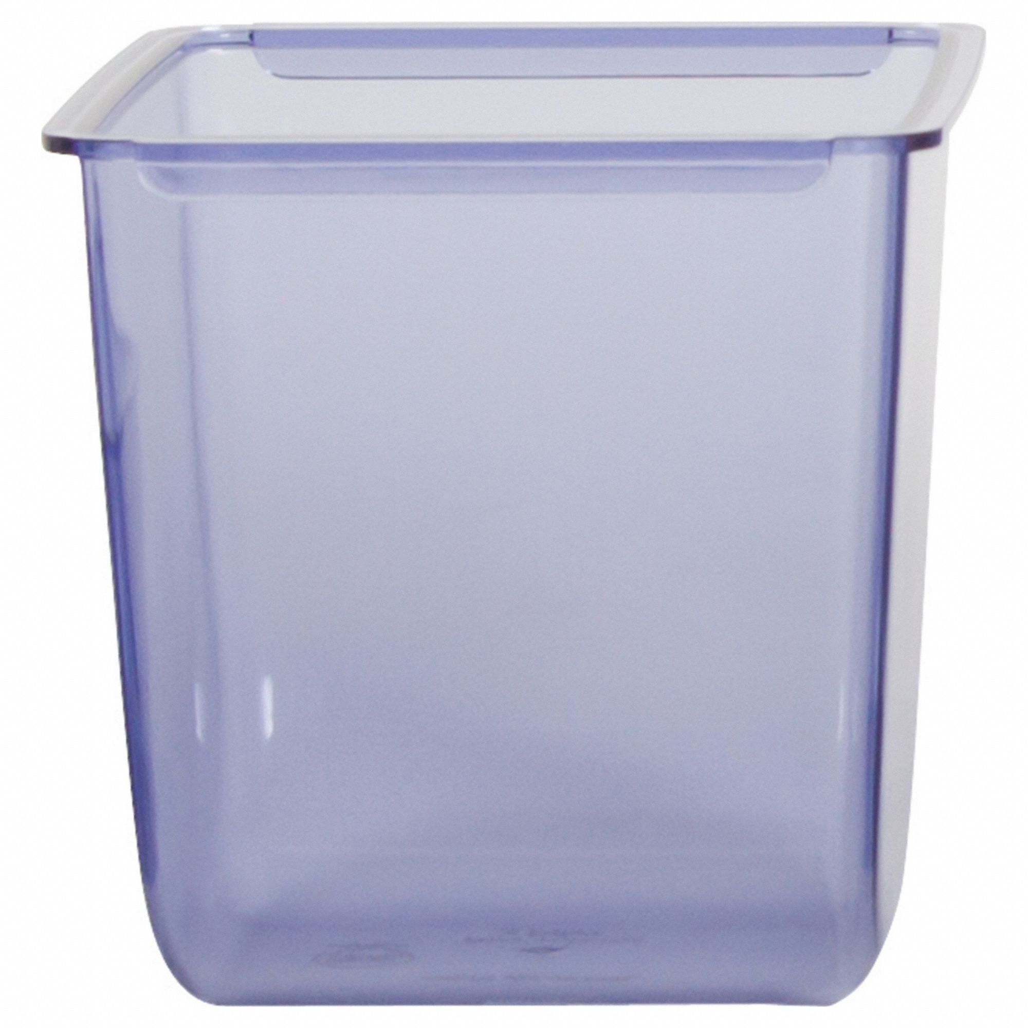 Condiment Tray Insert: 3 pt Capacity, 4 1/2 in Overall Ht, 2 7/8 in Overall Wd, Blue