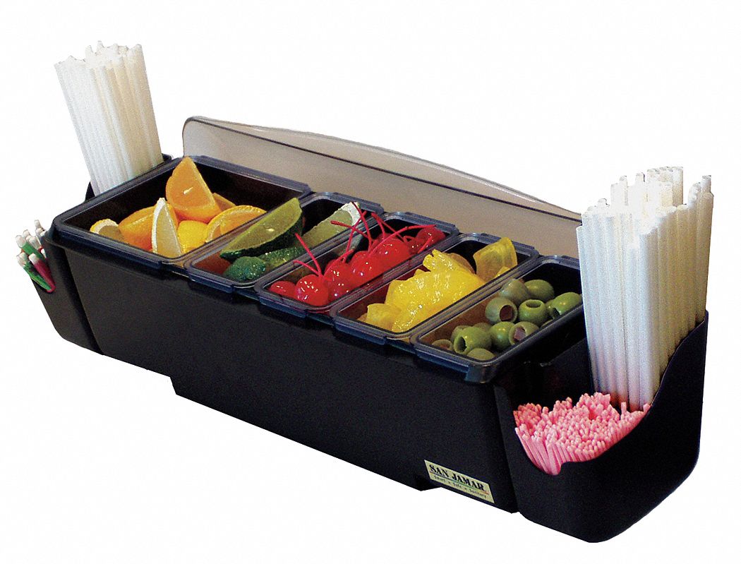 SAN JAMAR CONDIMENT CENTER, FIVE TRAY - 25867 - WWG6ADK4 | BD4005S ...