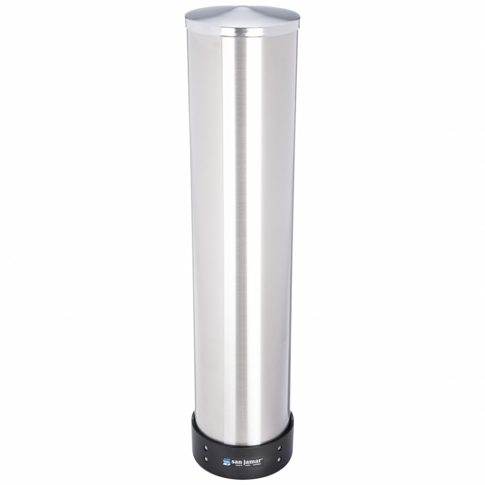 Cup Dispenser: 23 1/2 in Tube Lg, 32 to 46 oz Cups, Wall-Mount