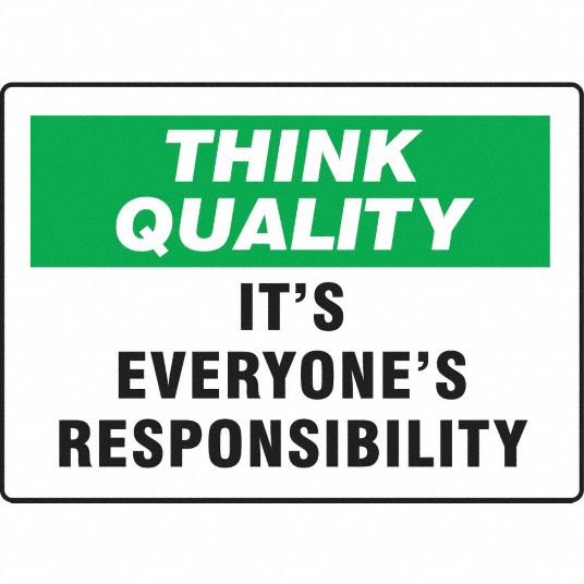 Vinyl, Motivational Safety Sign, 10