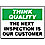 Quality Control Sign,10 x 14In,ENG,Text