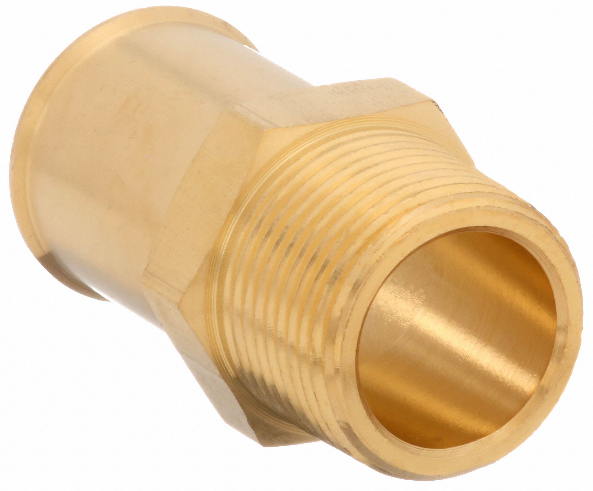 GRAINGER APPROVED Beaded Hose Fitting, Fitting Material Brass x Brass