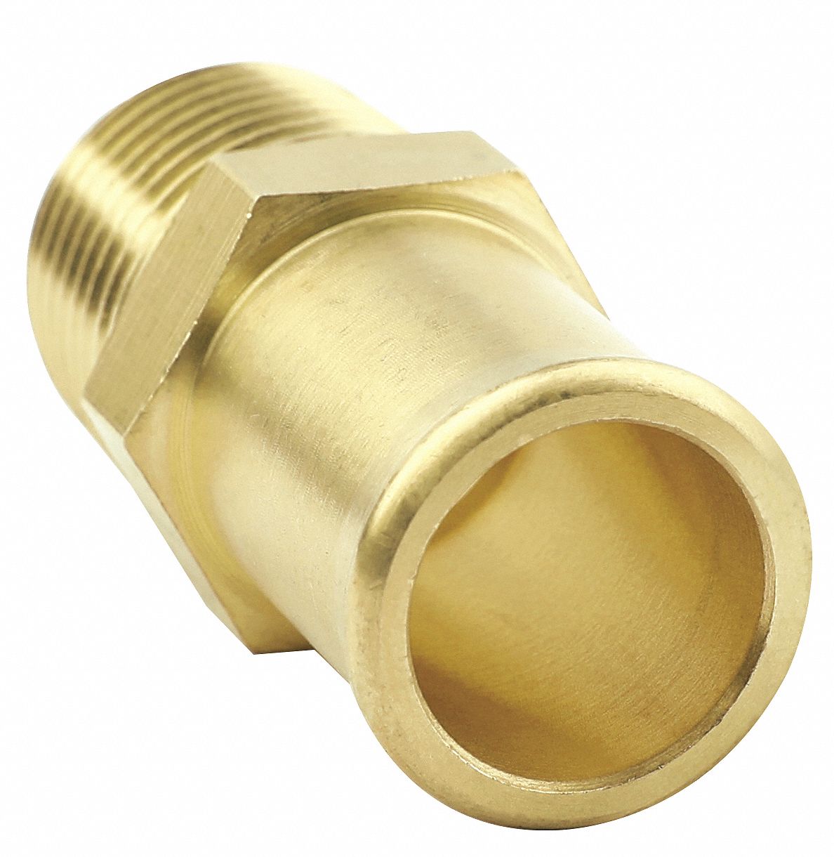 GRAINGER APPROVED Beaded Hose Fitting, Fitting Material Brass x Brass