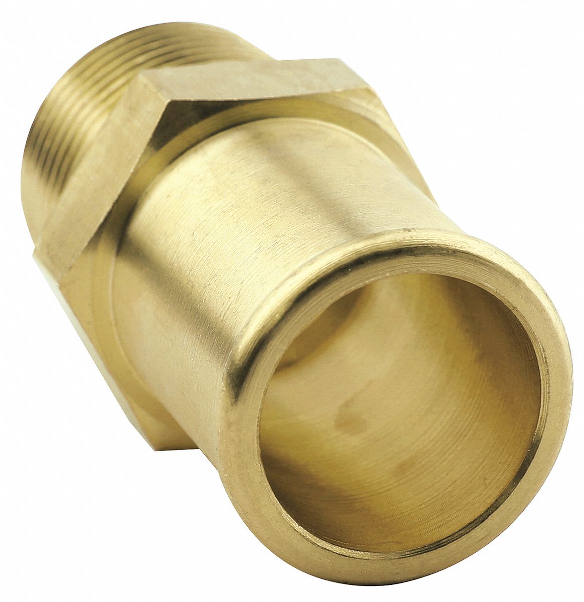 GRAINGER APPROVED Beaded Hose Fitting, Fitting Material Brass x Brass