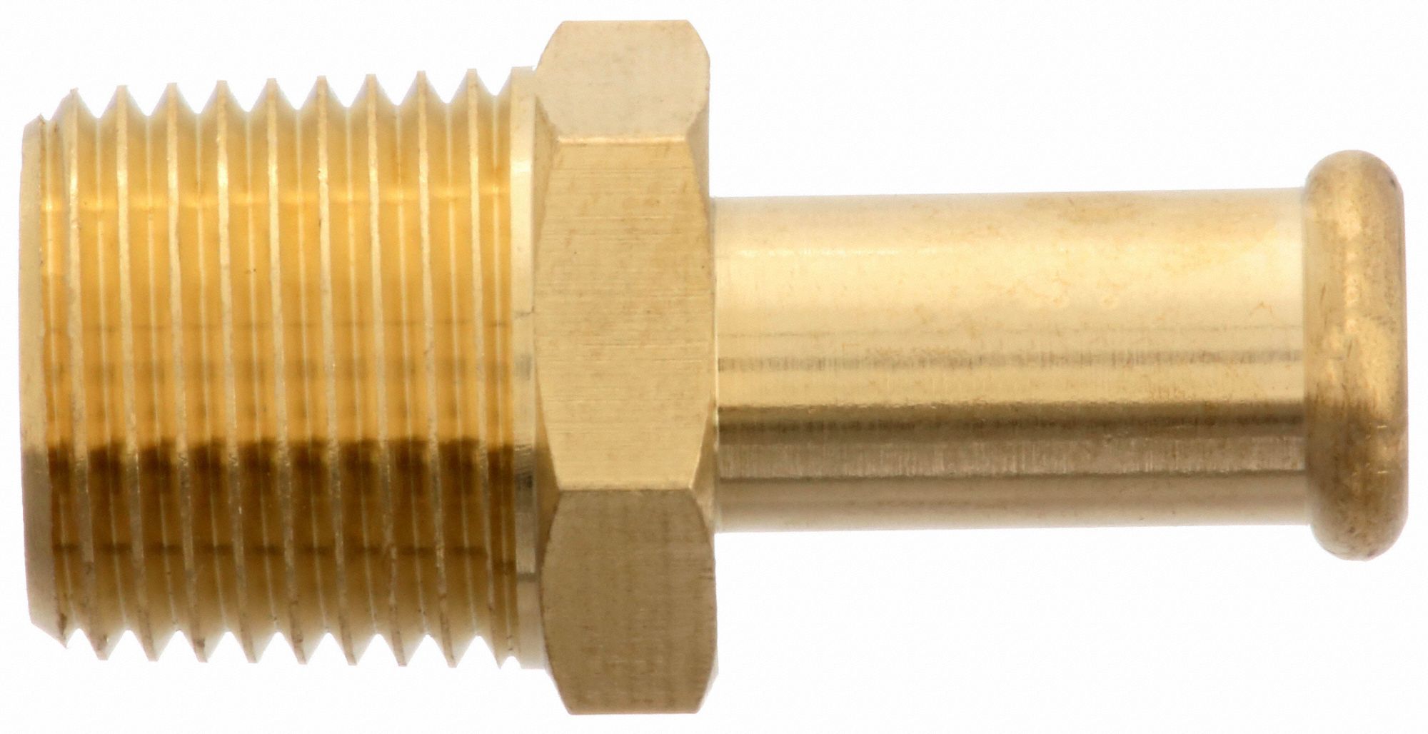 GRAINGER APPROVED Beaded Hose Fitting, Fitting Material Brass x Brass