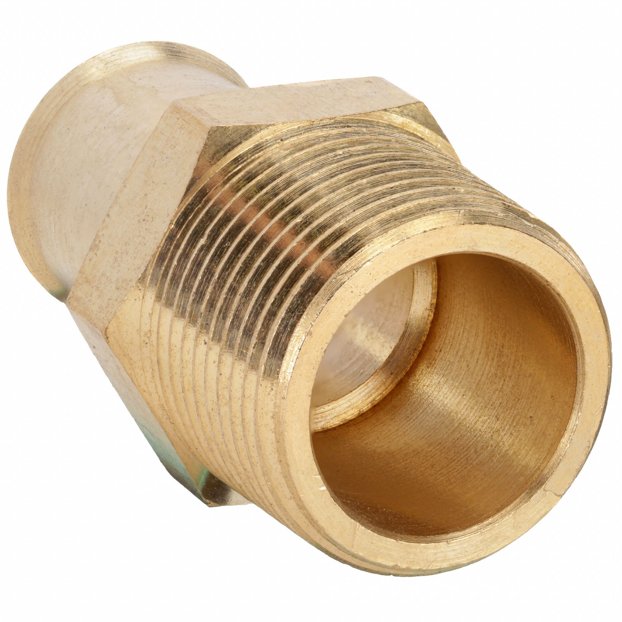 GRAINGER APPROVED Beaded Hose Fitting, Fitting Material Brass x Brass