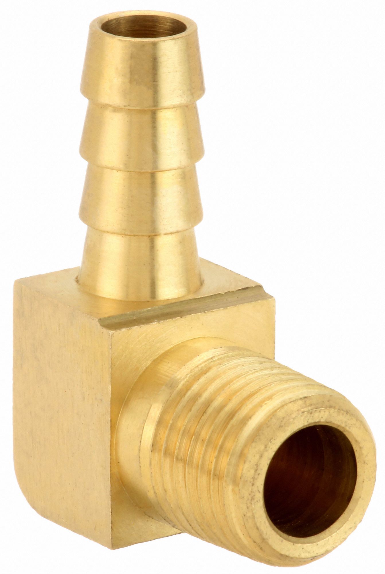 GRAINGER APPROVED Barbed Hose Fitting, Fitting Material Brass x Brass