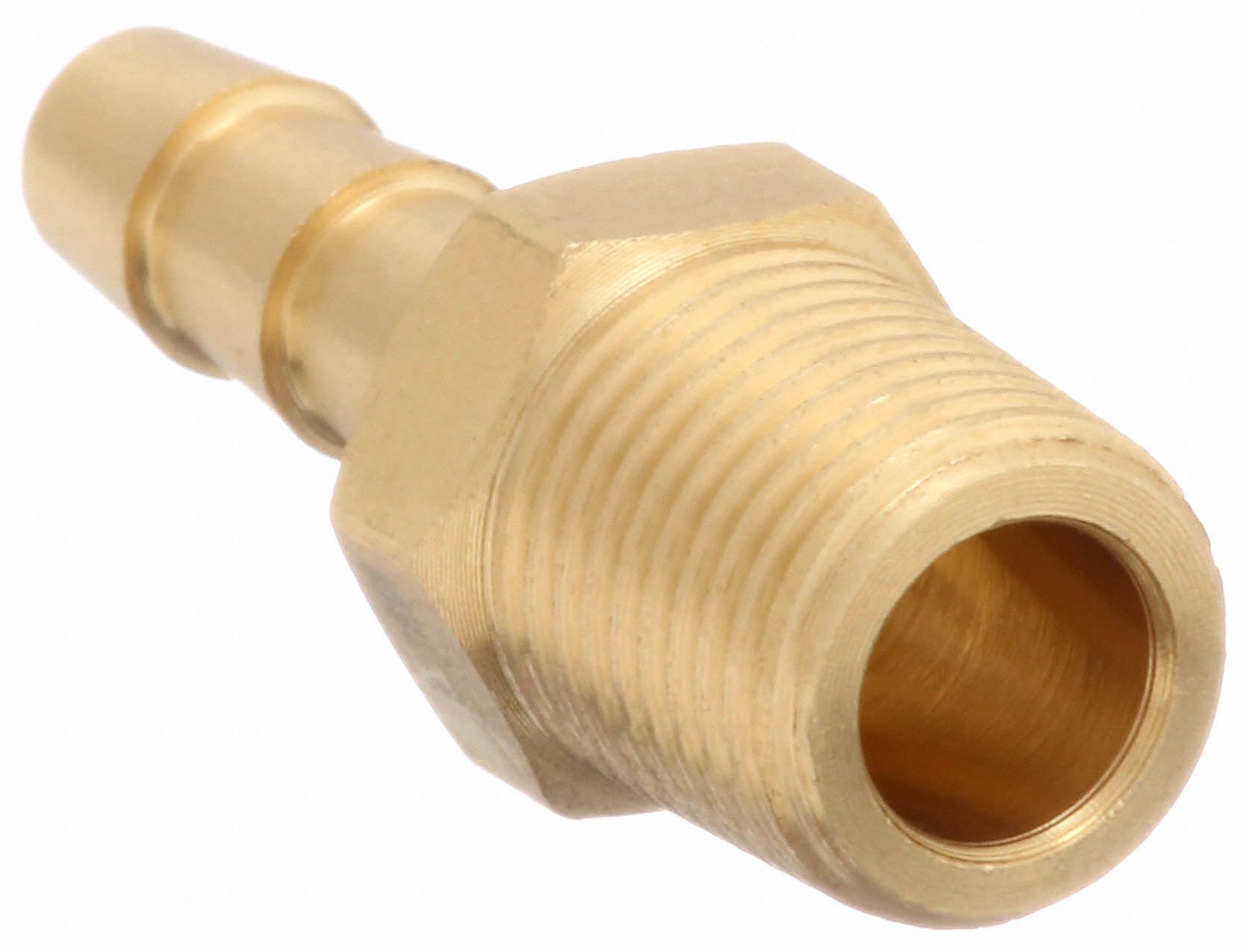 GRAINGER APPROVED Barbed Hose Fitting For 3/16 in Hose I.D., Hose Barb