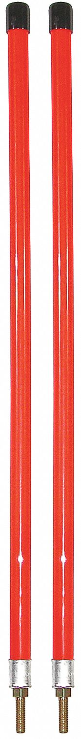 MARKER, 24 IN, STUD MOUNT, FLUORESCENT ORANGE, 1308103