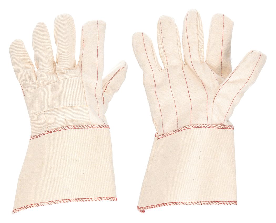 KNIT GLOVES, L (9), GLOVE HAND PROTECTION, 275 ° F MAX, COTTON, 22 OZ FABRIC WT