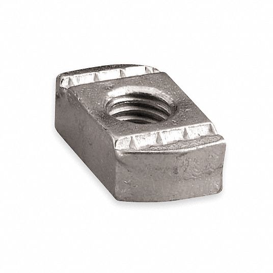 Without Spring Channel Nut, Steel - Grainger