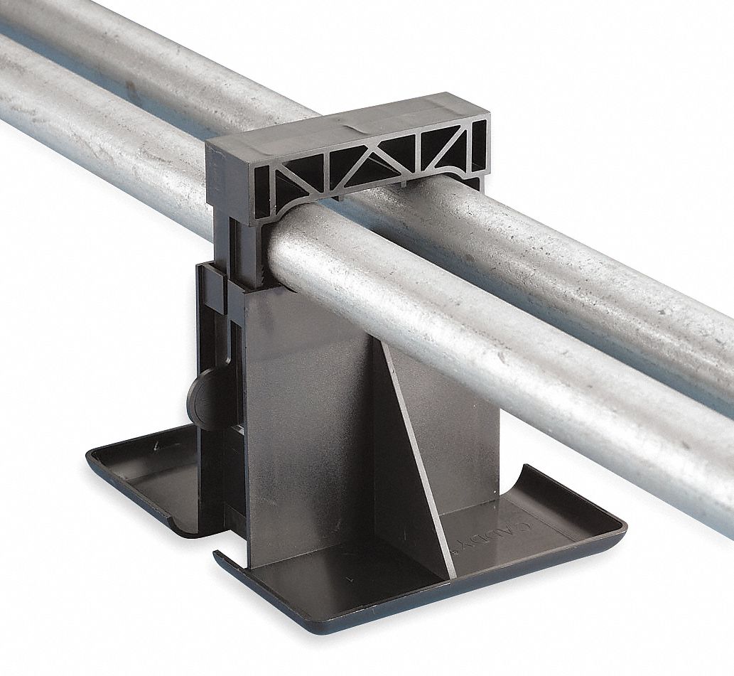Pyramid Pipe Support Block, ABS Plastic Grainger