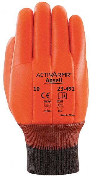 Ansell Guantes Resistentes A Cortes Winter Monkey Grip Nivel De Corte 2 Talla G Naranja Av Guantes Resistentes A Los Cortes 6aj76 23 491 Grainger Mexico