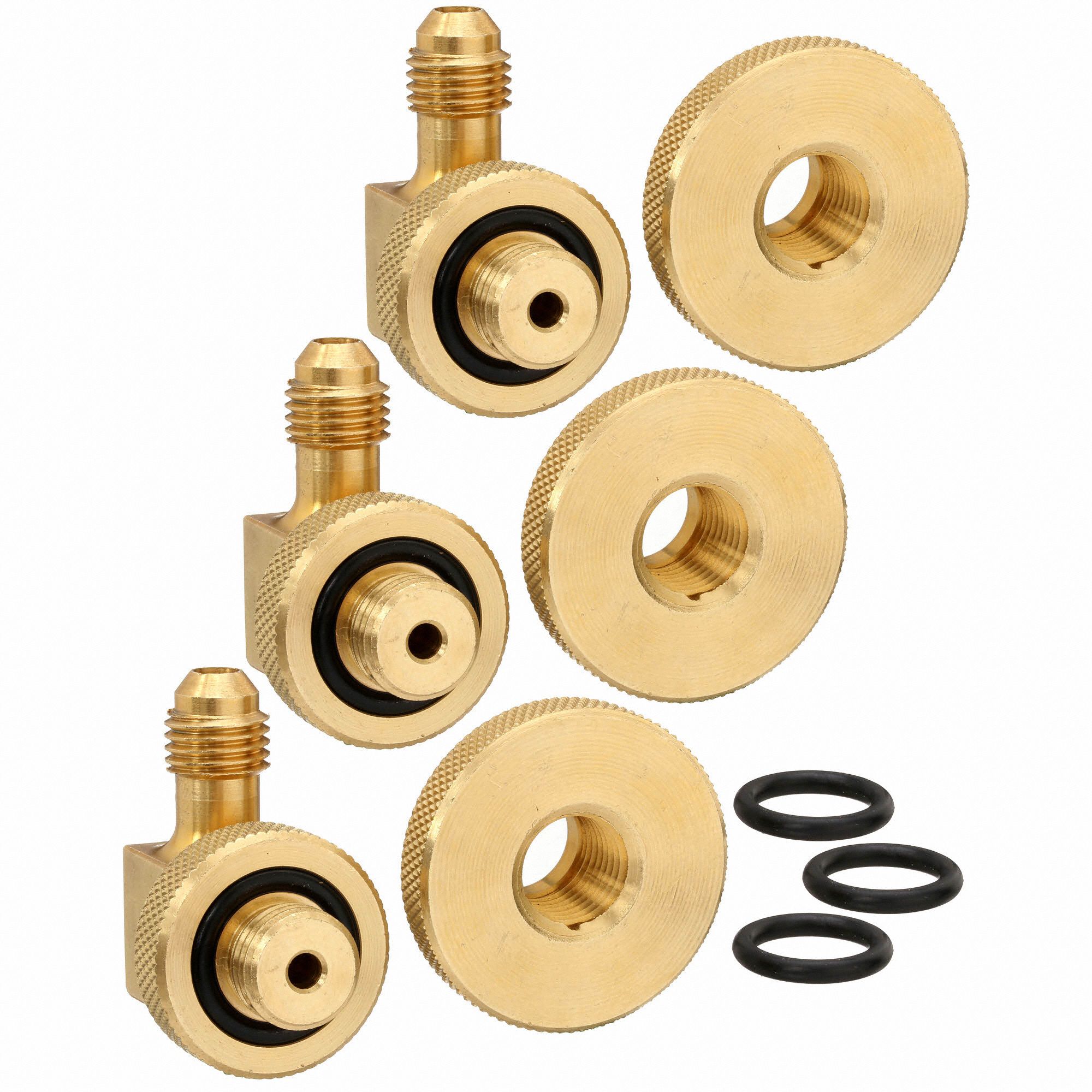 Midwest Instrument Test Cock Adapter Kit Includes Contains Three 14 In Npt 90° Swivel Quick 8441