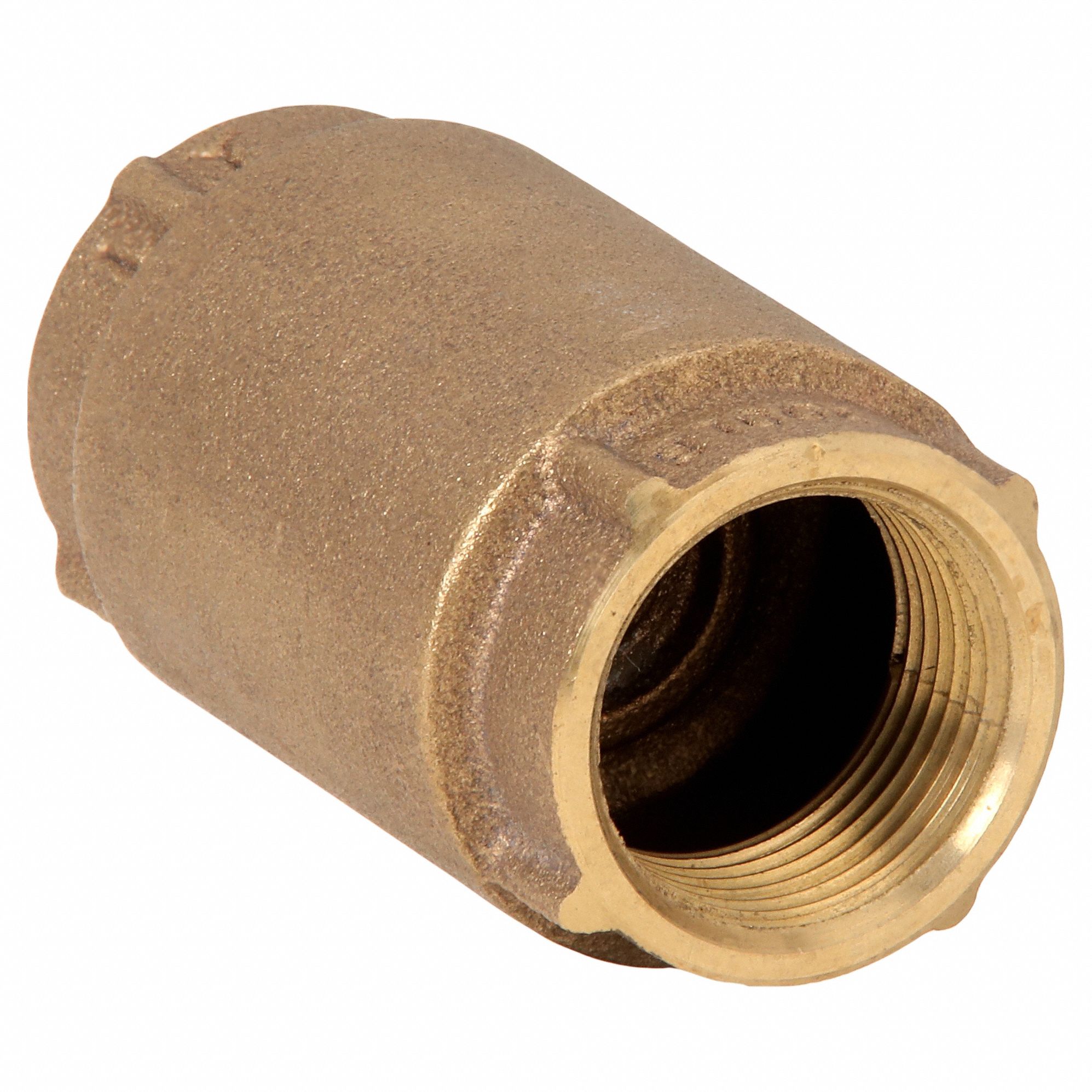 SPRING CHECK VALVE, INLINE VALVE BODY, 1 IN PIPE, FNPT X FNPT, BRONZE, FEMALE