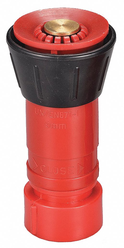 FIRE HOSE NOZZLE,TWIST,PLASTIC