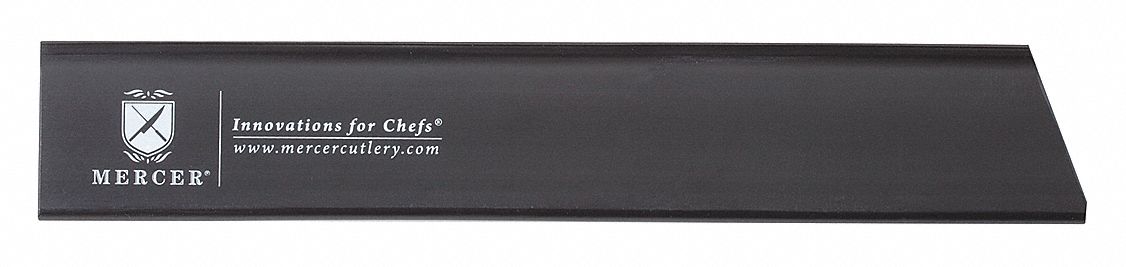 Knife Guard: 1 pcs, 10 in Overall Lg, 2 in Overall Wd, Black, Polystyrene