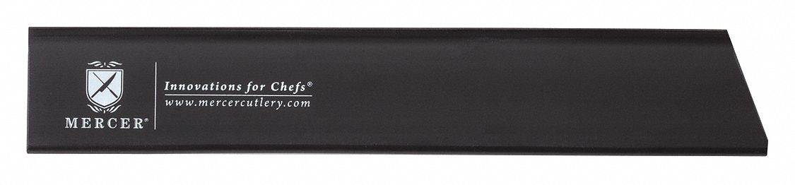 Knife Guard: 1 pcs, 12 in Overall Lg, 2 in Overall Wd, Black, Polystyrene