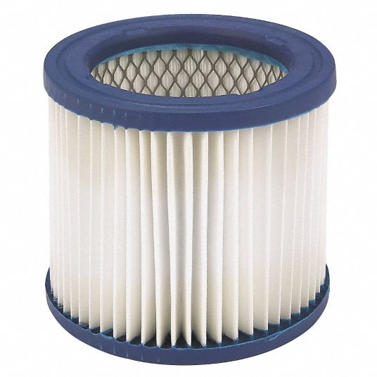 DAYTON Cartridge Filter, Paper, HEPA Filtration Type, For Vacuum Type