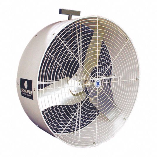 Schaefer 36 In Standard-duty Industrial Fan, Stationary, Wall, 115 230v 