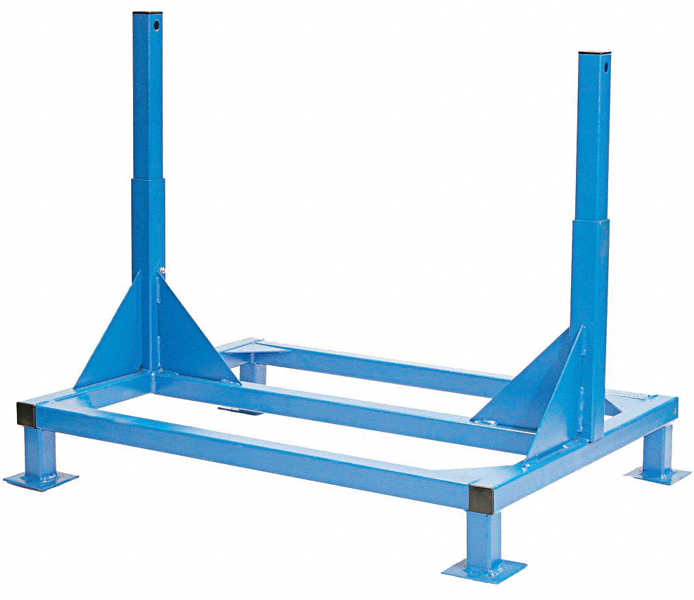 FLOOR MOUNTING BASE, MFR. NO. H34B-CS, BLUE, POWDER COATED, STAINLESS STEEL, PB 34