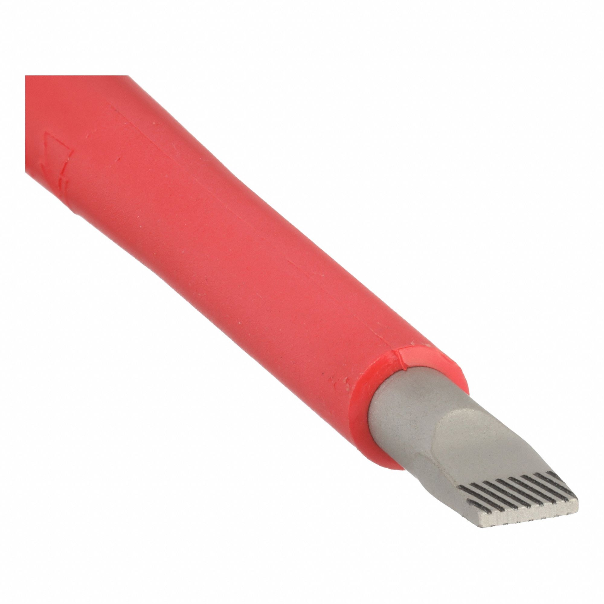 Insulated Slotted Screwdriver: Kraftform, 7/32 in Tip Size, Long Lg, 8 3/4 in Overall Lg