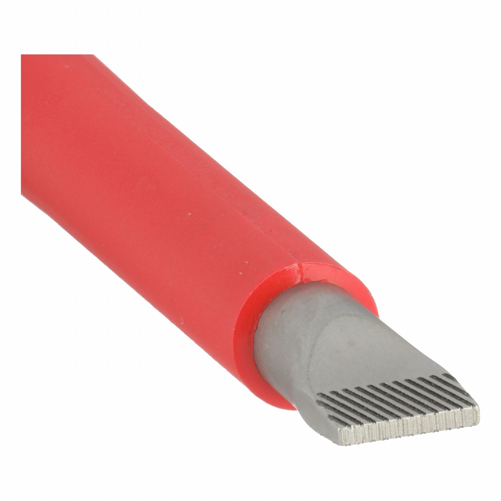 Insulated Slotted Screwdriver: Kraftform, 5/16 in Tip Size, Long Lg, 11 in Overall Lg, Friction