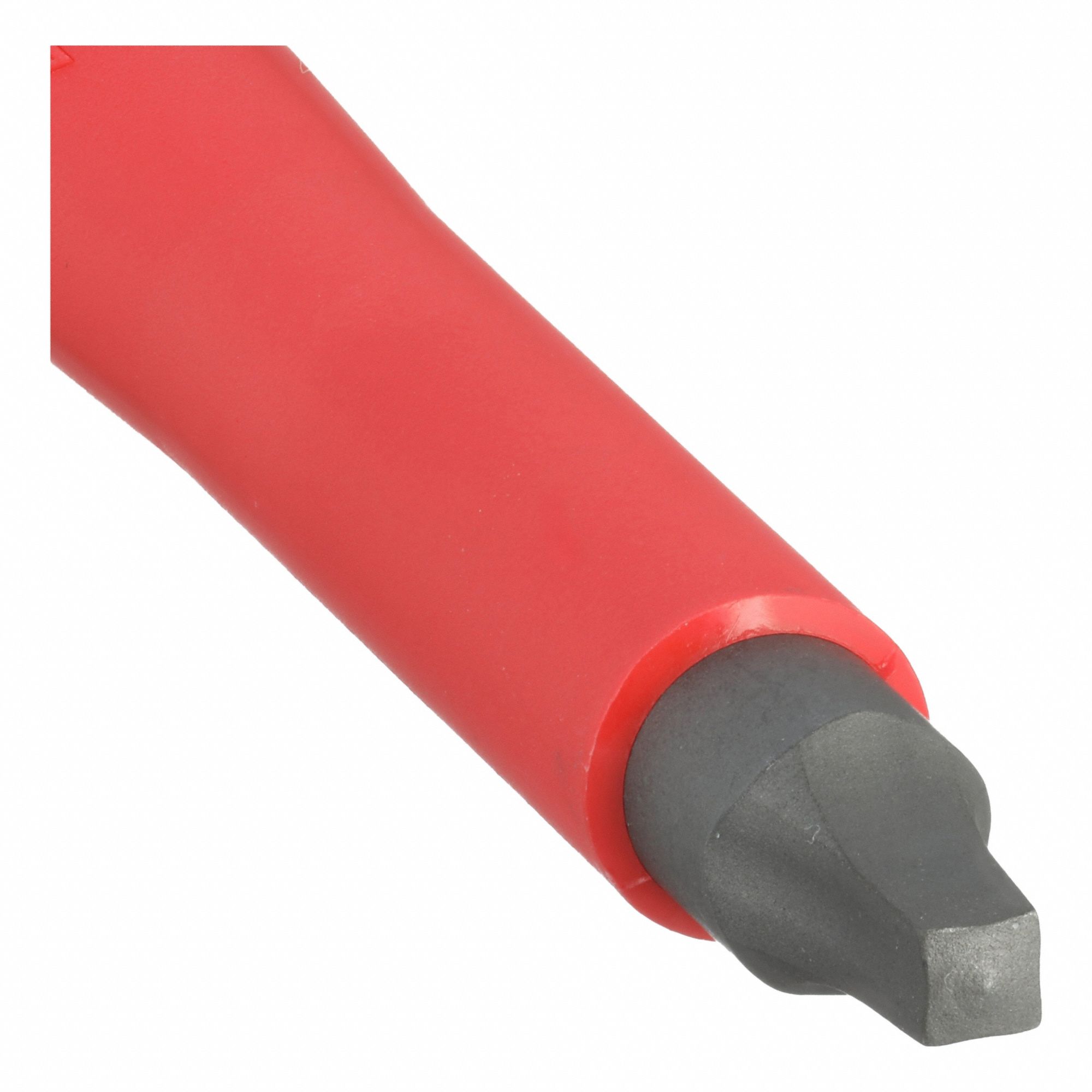 Insulated Square Screwdriver: Long Lg, #3 Tip Size, 10 in Overall Lg, 6 in Shank Lg