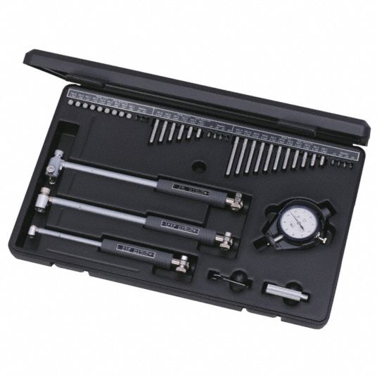 MITUTOYO Bore Gauge Set with Dial Indicator, Operation Type Mechanical