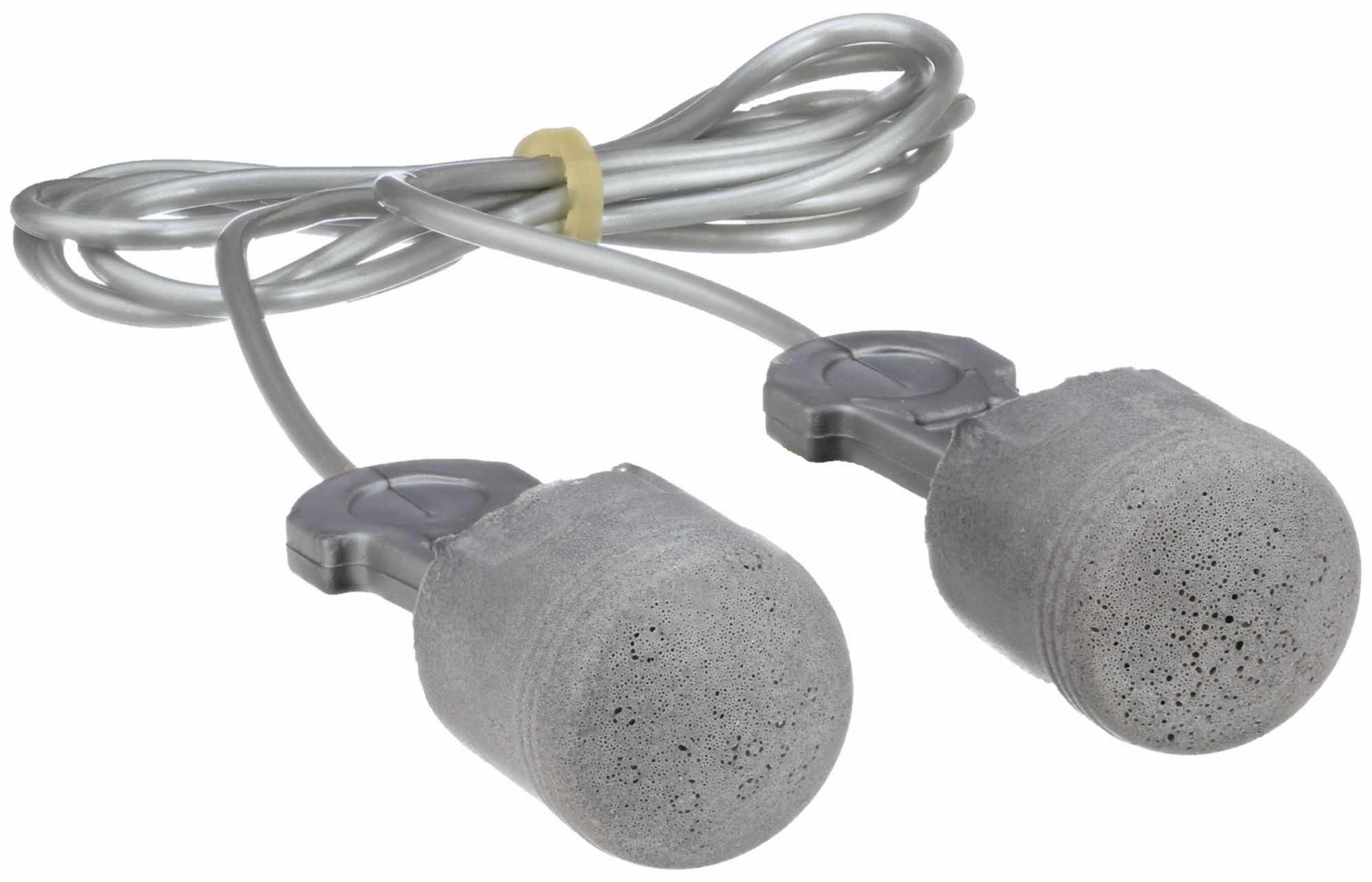 3M Pod Ear Plugs, 29 dB Noise Reduction Rating NRR, Corded, M, Silver