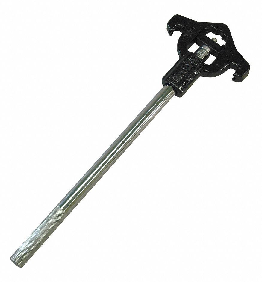6ANU9 - Adjustable Hydrant Wrench 3/4 to 6 In