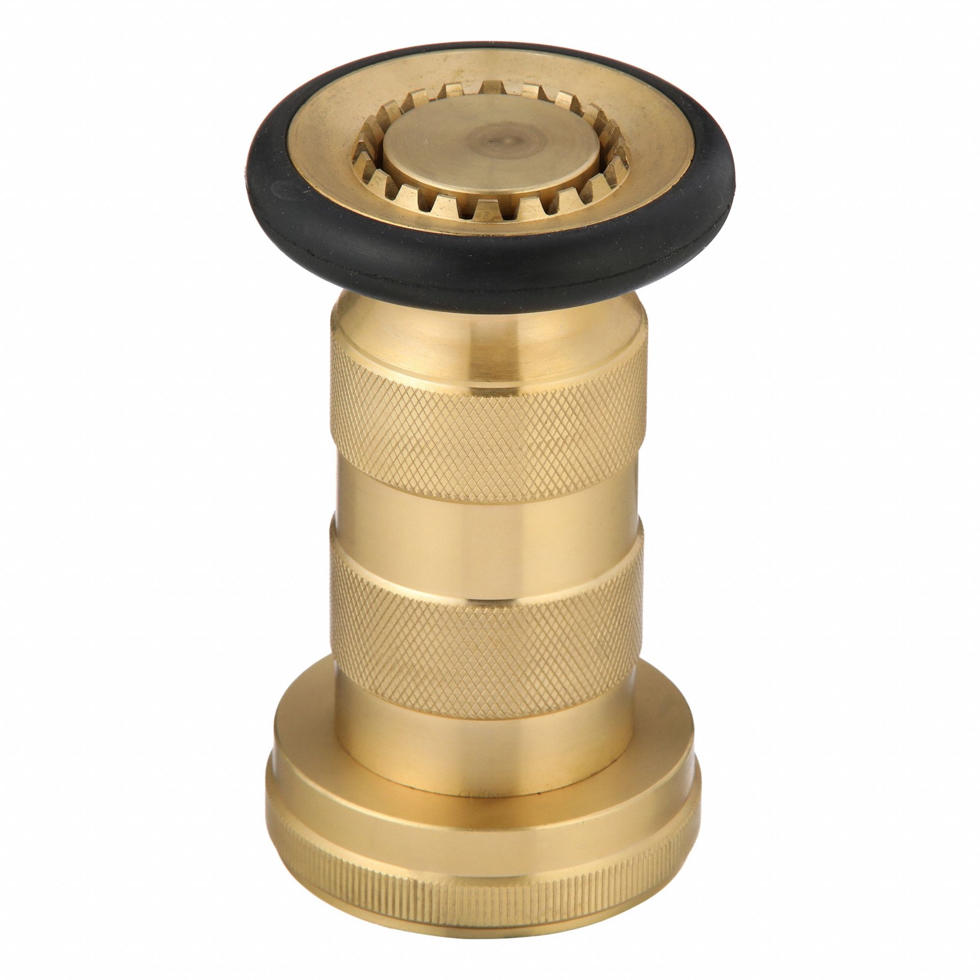 FIRE HOSE NOZZLE, CONSTANT PRESSURE, CONSTANT PRESSURE (AUTO), SOLID STREAM, 520-2011, BRASS