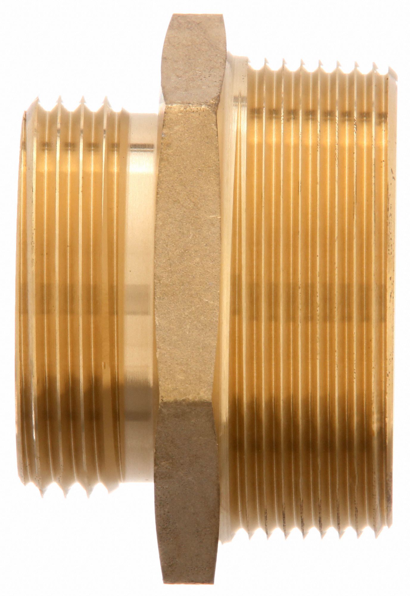 MOON AMERICAN Fire Hose Adapter NPT x NH, Male x Male, 2 in x 11/2 in