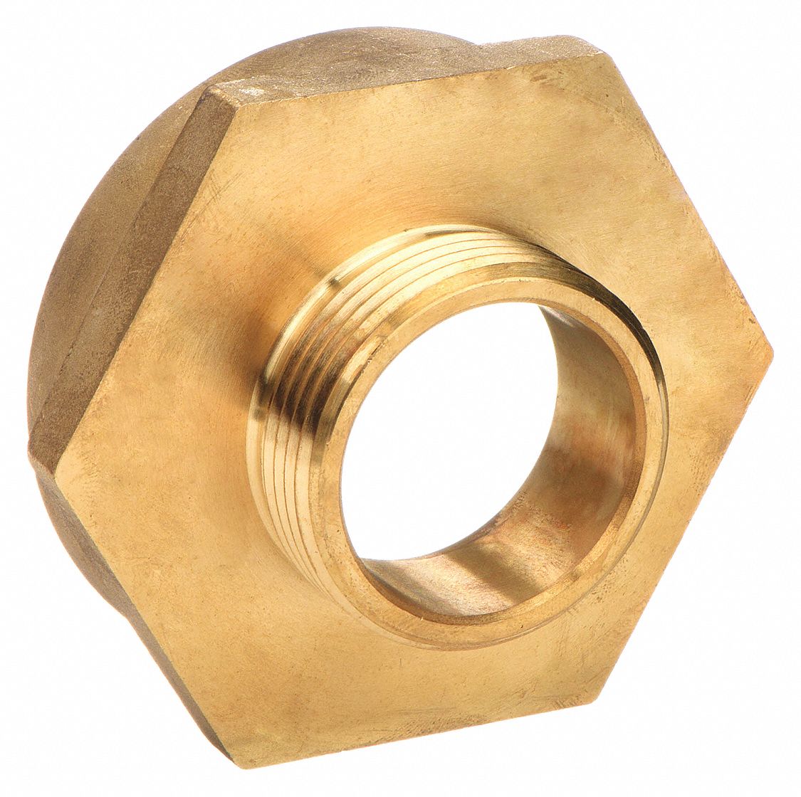 FIRE HOSE ADAPTER, 1½ IN/2½ IN COMPATIBLE PIPE SIZE, NH X NH, STRAIGHT, BRASS