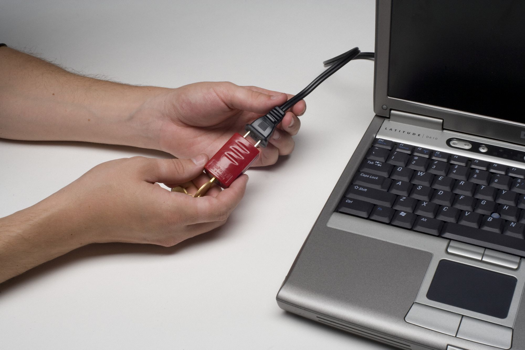 Power Cord Lockout Red