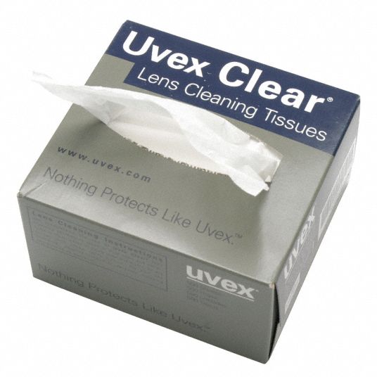 HONEYWELL UVEX Lens Cleaning Tissue 500 Wipe Count, Loose, Dry, 4 7/8 in (W) x 7 7/8 in (L